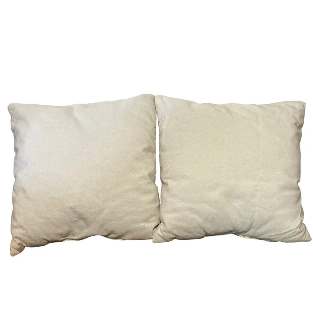 Coastal Beach Throw Pillow Set Surf Bike Palm Trees Woody‎ Wagon Vintage Style